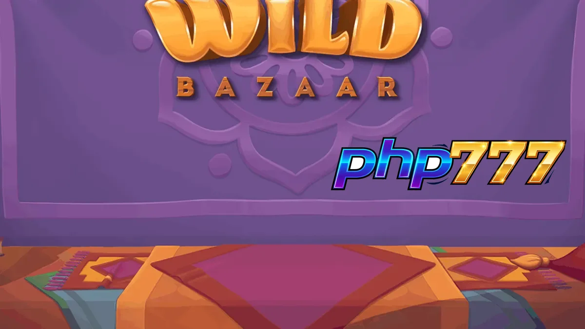 Makulay na disenyo ng Wild Bazaar slot na may temang palengke